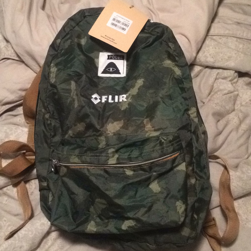 Poler Stuffable Bag Backpack Camo Green NWT